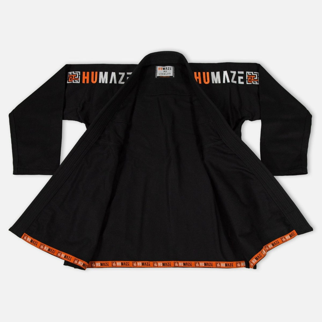 humaze jiu jitsu gi jacket black origin edition